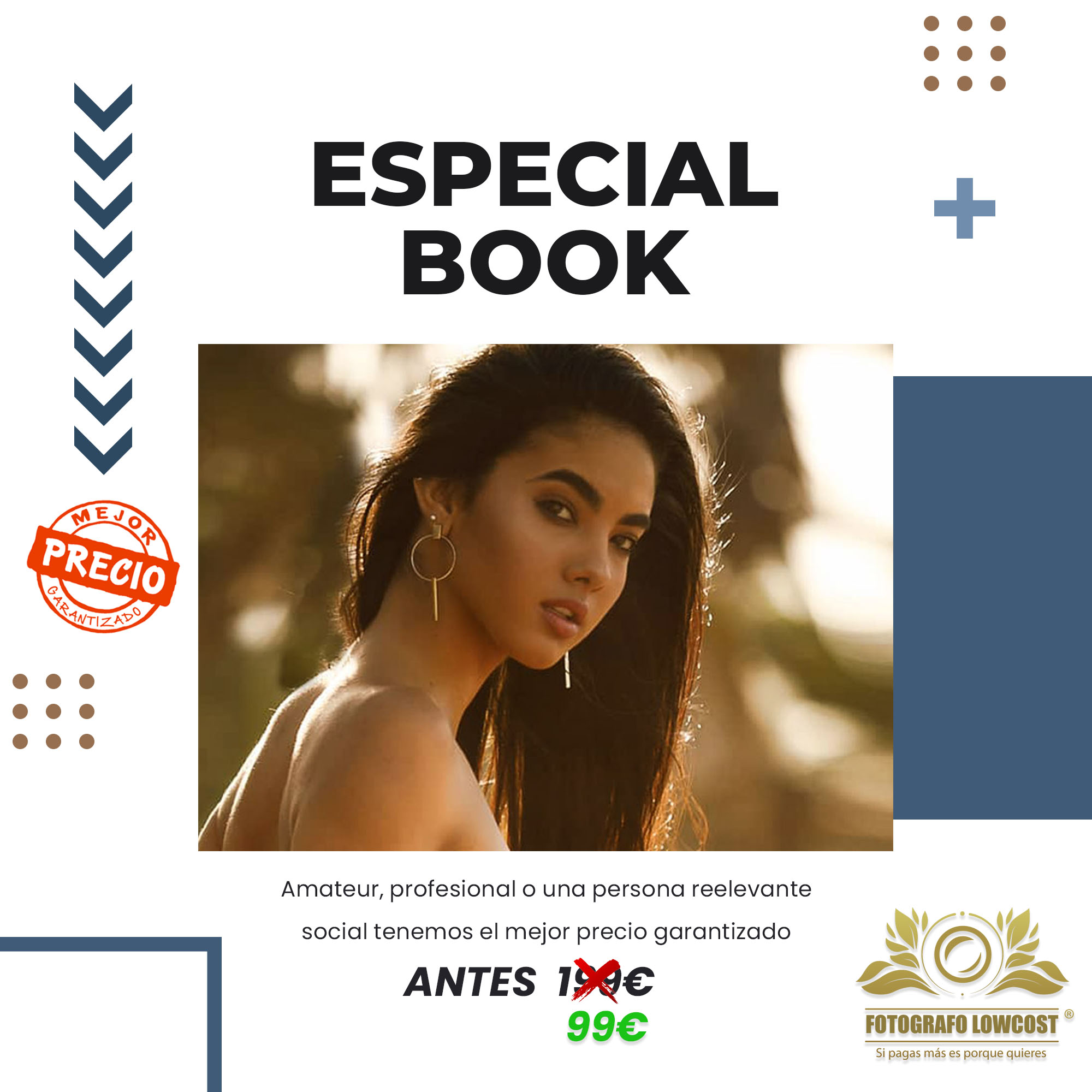 fotografo en book de fotos para amateur o modelos profesionales Jerez de los Caballeros 