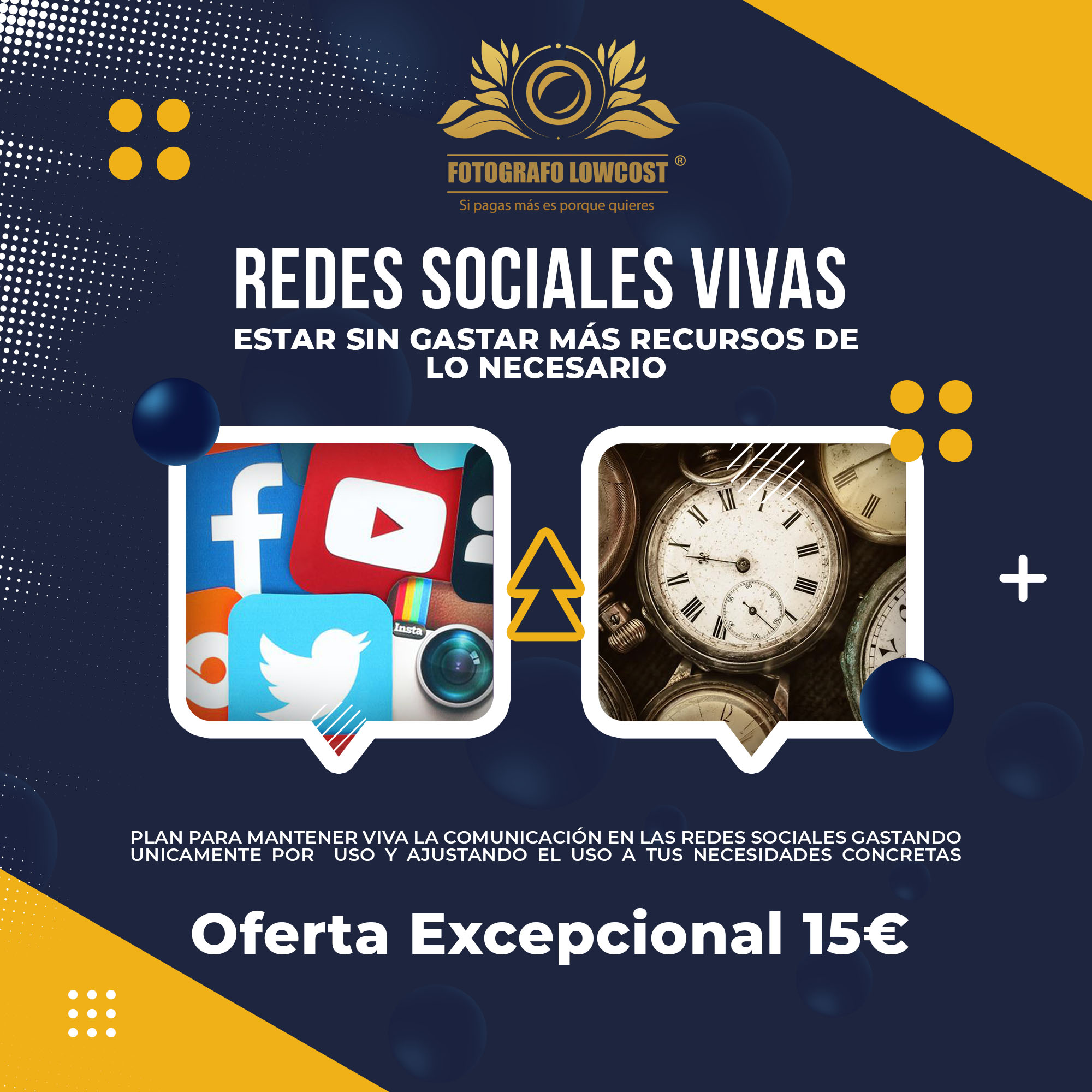 fotografo en gestión de redes sociales low cost Barcarrota 